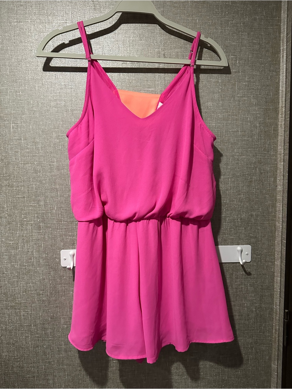Lush Bright Pink Romper